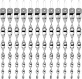Besmon Woodpecker Bird Scare Devices，Reflective Scare Rods Control Device to Keep Birds Away from Patio Pool（Christmas Reflective Strip Hanging Home as Decoration） (12PCS)