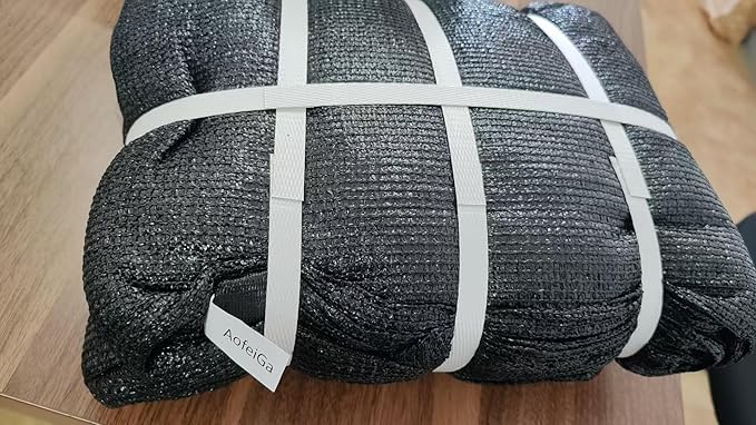 180GSM 4ft x 25ft Fence Privacy Screen Heavy Duty Fence Cover Garden Wall Backyard Black
