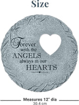 Let's Make Memories Personalized Always in Our Hearts Memorial Garden Stone - Sympathy Marker