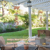 Cow Wind Chimes for Outside, Cow Farmhouse Memorial Gifts for Men/Women/Dad/Grandpa, Yard Outdoor Decor, Home Lawn Patio Garden Decoration (Cow)