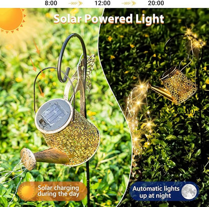 SRNPMIU Solar Watering Can Light, Solar Outdoor Decorative,Garden Decor Lights for Yard, IP65 Waterproof Hanging Lantern Landscape Lights, Garden Gifts for Mom, Grandma Women Birthday