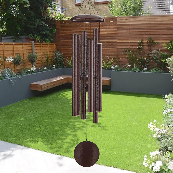 Extra Large Wind Chimes for Outside Deep Tone, Sympathy Memorial Gifts for Loss of Loved One,48" Big Wind Chime w/ 6 Heavy Tuned Aluminum Tubes Outdoor Clearance for Garden,Yard,Patio & Lawn
