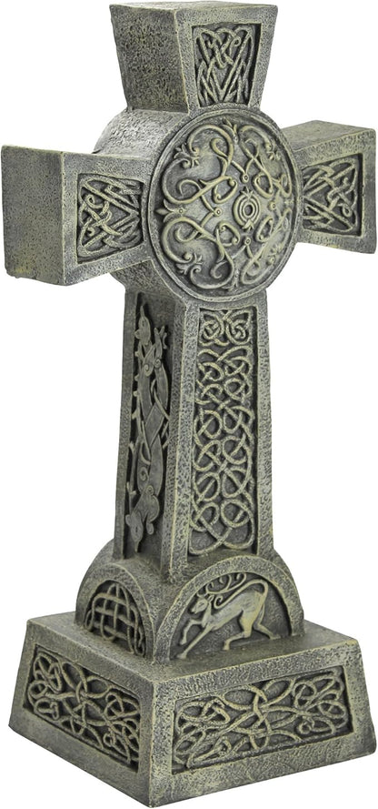 Design Toscano DB25692 Donegal Celtic High Irish Cross Memorial Statue, Single