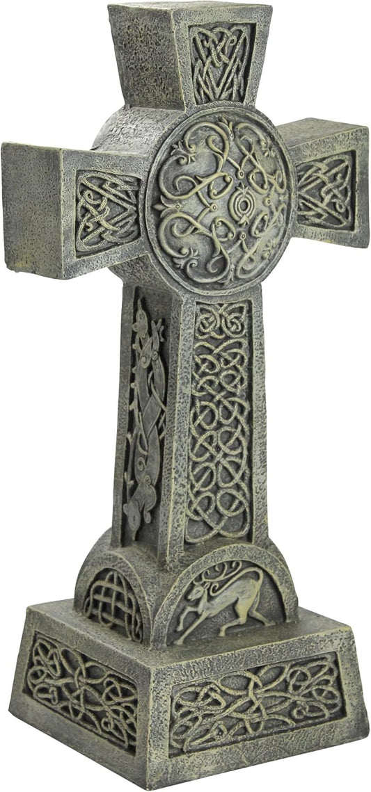 Design Toscano DB25692 Donegal Celtic High Irish Cross Memorial Statue, Single