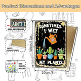 3PCS Funny Metal Garden Signs Decor for Outside-Funny Yard Decor Patio,Backyard,Gardening Gifts for Women,Gardeners,and Plant Lovers,Mothers Grandmas and Housewarming 8x12inch