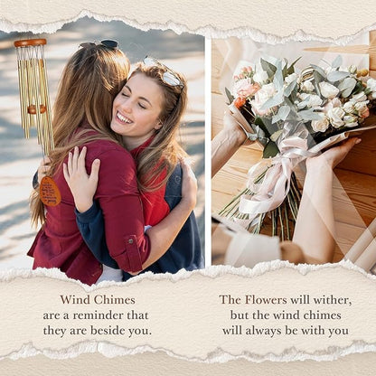 SteadStyle Mother's Day Friendship Gifts for Women, Wind Chime for Best Friends, Friend Gifts for Men - Wonderful Friendship Presents for Special Women BFF Wind Chimes for Garden Patio Backyard