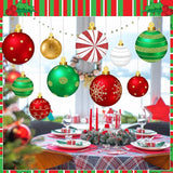 Huwena 24 Pcs Christmas Outdoor Decorations Hanging Ornaments Christmas Yard Signs Double Sided Lawn Decorations for Xmas Party Porch Lawn Decor (Delicate Style)