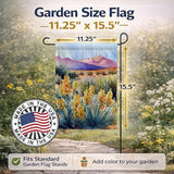 Caroline's Treasures New Mexico Yucca Flower in Watercolor Garden Flag Mailbox Flag Decorative Yard Flag Banner Outside Patio Artwork Yard Flower Beds, Garden Size, Multicolor