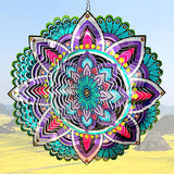 Aoedelyart Hanging Wind Spinners for Yard and Garden Mandala Purple Star,Kinetic Wind Spinners Outdoor Worth Gift Christmas Decorations,12Inch Stainless Steel Wind Spinner for Outdoor&Indoor Decor