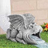 Gargoyle Gutter Guardian Rain Downspout Extension Statue, Decorative Downspout Sculpture Outddor Yard Garden Décor Splash Block, 3" × 4" Downspouts