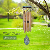 ASTARIN Personalized 20th 50th Anniversary Wind Chime, Happy Anniversary Wedding Valentine's Day Gift for Wife Husband Men Women Sister, Keepsake Decorations for Parents Couples(Produced in USA)