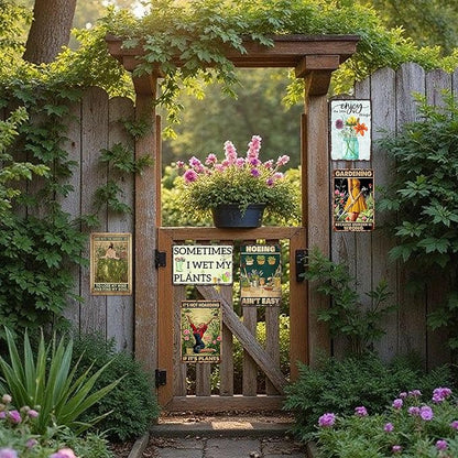 Funny Garden Decor Vintage Metal Tin Signs For Outside Plant Gifts For Women Sometimes I Wet My Plants Sign Gardening Decorations Outdoor Funny Yard Signs Garden Lover Gift Wall Decor 8x12 Inch