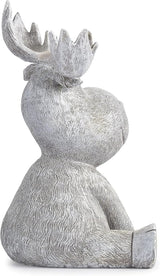 Roman Pudgy Moose 9.5 Inches Height Garden Figurine