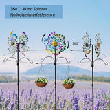Wind Spinners Large Metal Outdoor Windmill Garden Spinner Yard Spinners Kinetic Lawn Art Patio Wind Spinners Garden Decor