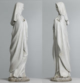 BC Catholic Immaculate Heart of Virgin Mary Statue, 24.5" H Large Holy Mother Statue for Garden, Mother Mary Outdoor Décor for Yard Patio Lawn Hallway, Catholic Gift, Handpainted by Buildclassic