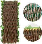 Expandable Fence Privacy Screen for Balcony Patio Outdoor,Decorative Faux Ivy Fencing Panel,Artificial Hedges (Single Sided Leaves)……