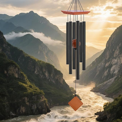 39" Deep Tone Large Wind Chimes for Outside Clearance, Memorial Sympathy Wind Chimes Outdoor for Porch Garden Yard Decor Patio,Sympathy Gifts for Loss of Loved One,Brown