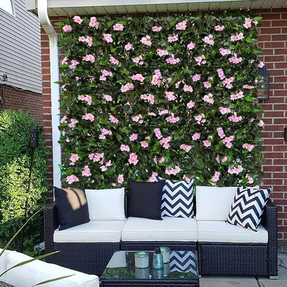 Expandable Fence Privacy Screen for Balcony Patio Outdoor,Decorative Faux Ivy Fencing Panel,Artificial Hedges