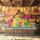 Amyhill 1 Pcs Cinco De Mayo Outdoor Decor Mexican Fiesta Metal Garden Stakes Welcome Yard Signs Decorations Cactus Avocado Guitar Garden Stakes for Fiesta Mexican Theme Party Decor Patio Lawn Walkway