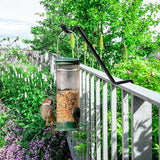 6-Pack Heavy Duty Swivel Deck Hook Rail Hanger for Hanging Bird Feeders, Plants, Wind Chimes, Lanterns - Fits Rails 2x4, 2x6 and 2x8
