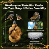 Playful Tree Faces Decor Outdoor (6.3" Tall), Whimsical Tree Decorations Outdoor for Gardens & Yards, Adding Personality to Nature for Your Lawn & Garden Ornaments (Small)