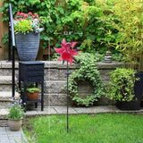 Flamingo Solar Wind Spinner Garden Decor, Lighted Garden Spinning Art Decors, Landscape Path Lights Wind Sculptures Decorations, Pathway Metal Stakes Lighting Kinetic Wind Catcher for Outside