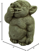 Ogre Garden Statue Picking Nose Concrete Troll Sculpture