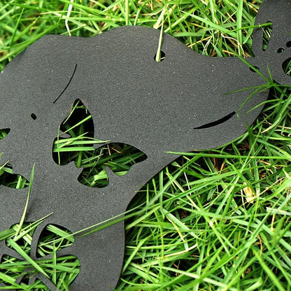 Metal Dogs Statues Garden Outside Black Puppy Decorative Garden Silhouette Stakes Steel Dog Yard Decor for Dog Lovers