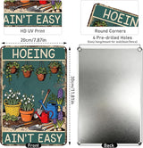 Rngmsi Vintage Garden Signs for Outside, Metal Funny Garden Signs Decorative Outdoor Yard Decorations, Gardening Gifts for Women Mothers Grandmas and Plant Lovers