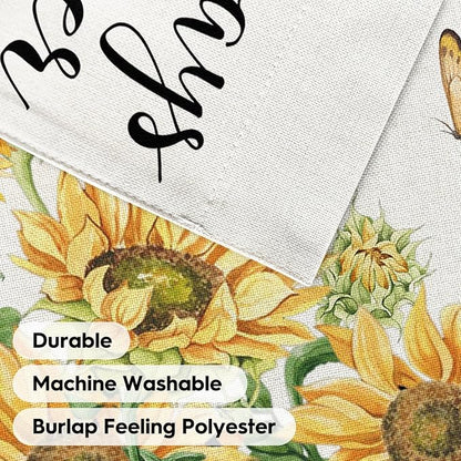 AVOIN colorlife Always Loved Never Forgotten Memorial Garden Flag 12x18 Inch Double Sided Outside, Sunflower Yard Outdoor Decoration