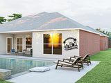 Metal Pool Sign, Personalized Family Pool Sign,Poolside Paradise Sign, Backyard Patio Sign,Swimming Metal Sign, Last Name Pool Sign, Pool Signs and Decor Outdoor, Custom Pool Sign(E)