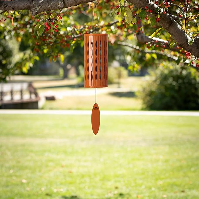 Woodstock Wind Chimes for Outside, Aloha Chime 28", Summer Marigold Windchime, Outdoor Patio and Garden Décor for Front Porch Decorative Wind Chime (ACSM)