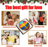 7.88'' Glass Window Hanging, Colorful Cross Sun Catchers Glass Panel for Window, Christian Evening Glow Suncatcher Decor with Hook Chain for Mother's Day Birthday for Women, Men, Wife, Aunt, and Mom