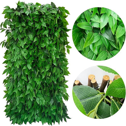 Expandable Fence Privacy Screen for Balcony Patio Outdoor,Decorative Faux Ivy Fencing Panel,Artificial Hedges (Single Sided Leaves)