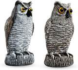OFFO 2 Pack Plastic Owl Scarecrow for Halloween Decorations Outdoor Garden, Yard, Pool Decoration, 8.3 in Height