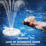 ChlorStar Pool Fountain with Remote,Floating Pool Fountain with Lights Show,Above Ground Pool Water Fountains Pump with Anchor, Floating Swimming Pool Fountains for Inground Pool,Pond -1PC(White)