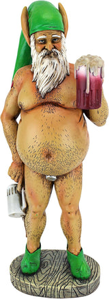 Design Toscano QM14020 Garden Gnome Statue - Otto Fully Krausened Elf Gnome - Naughty Gnomes - Drunk Gnome Statue full color