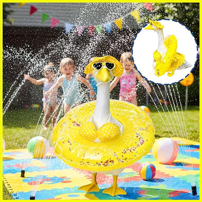 Independence Day Style Cute Outfit for 23-Inch Cement Goose – Outdoor Garden Yard Porch Decor