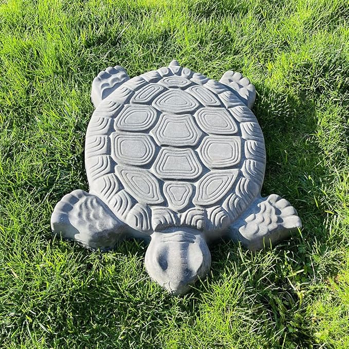 AUTUMN Turtle Stepping Stone Mold - Concrete Cement Mold for DIY Walkway Stepping Stones - Turtle Statue for Garden Decor