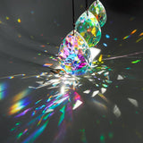 3Pcs 2/2.5/3 inch Crystal Prisms Sun Catchers Chandelier Colorful Bauhinia Ornament Pendants Rainbow Maker Suncatchers Hanging Prisms for Window Wedding Party Tree Decor