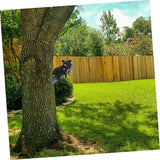 Yardwe Resin Bear Sculpture for Outdoor Decor Unique Tree Animal Figurine Durable Garden Ornament Versatile Hanging Table Display for Animal Lovers and Nature Enthusiasts