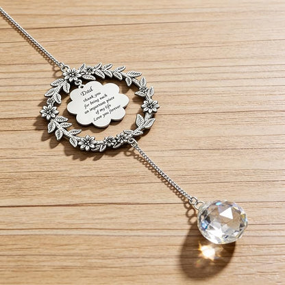 Thank You Gifts for Dad,Suncatcher Birthday for Men,Sun Catcher Gifts for Dad Christmas Birthday Thanksgiving