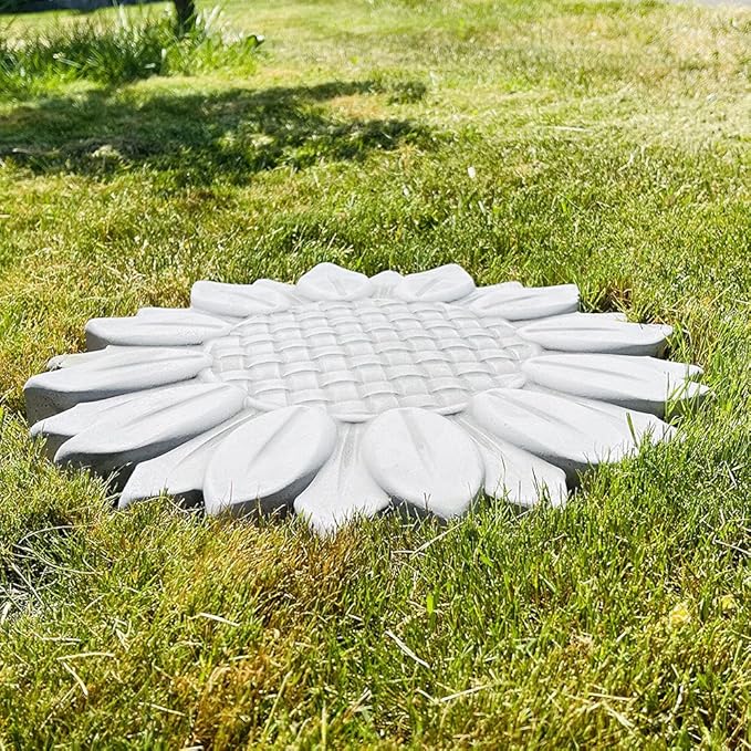 AUTUMN Sunflower Durable Stepping Stone Mold, Concrete Cement Mold, Stepping Stones for Garden Walkway, DIY Walkway Stepping Stones, Flower Statue for Garden, Flower Garden Decor Mold