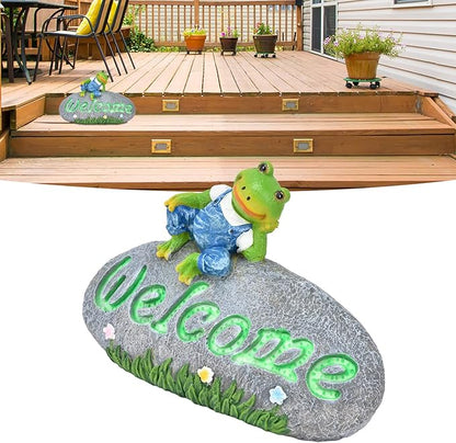 Garden Ornament, Vivid Animal Sculpture Cute Statue Fairy Tale Colorfast Weatherproof for Indoor Outdoor Patio Yard Lawn