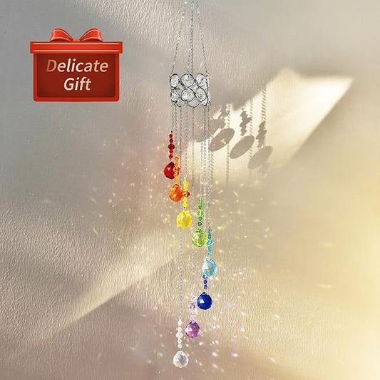 Hanging Crystal Sun Catcher, 20mm Crystal Balls, Rainbow Maker, Hanging Crystals for Decoration, Window Decoration, Ideal Gift