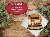 Bourbon Ornament, Bourbon Whiskey Christmas Ornaments, Durable 3.5" Polished Resin - Can Easily Be Personalized at Home, Great Bourbon Gifts for Men, Bourbon Stocking Stuffers, Comes in Gift Box
