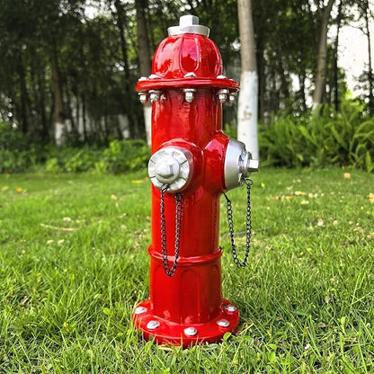 Garden Fire Hydrant Outdoor Statue,Sculpture for Dog to Peed on Yard Decor,Fire Hydrant Puppy Pee Training Post Figurine,Funny Decor Statue