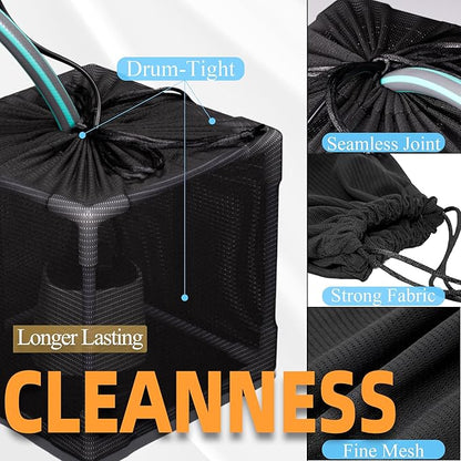 Fineday Pond Filter, Anti-Clogging Cube Outdoor Mesh Water Pump Barrier Bag Box Basket (5 inch)