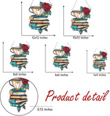 Teacup Books Bookish Acrylic Suncatcher, Book Suncatchers for Window Hangings, Bookish Gifts for Readers Book Lovers Bookworm, Gift for Mother's Day, Women, Mom, Wife, Grandma