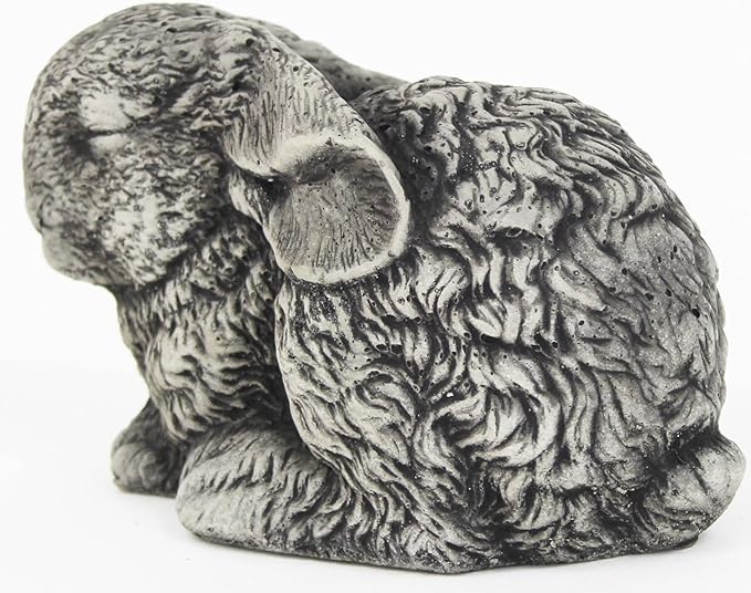 Sleeping Bunny Concrete Garden Statue Cement Animal Figure Cast Stone Bunny Figurine Garden Sculpture Art Decorative Easter Rabbits